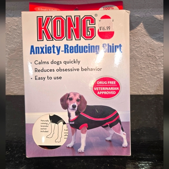 KONG Anxiety-Reducing Thunder Dog Pet Shirt XS - Picture 1 of 4